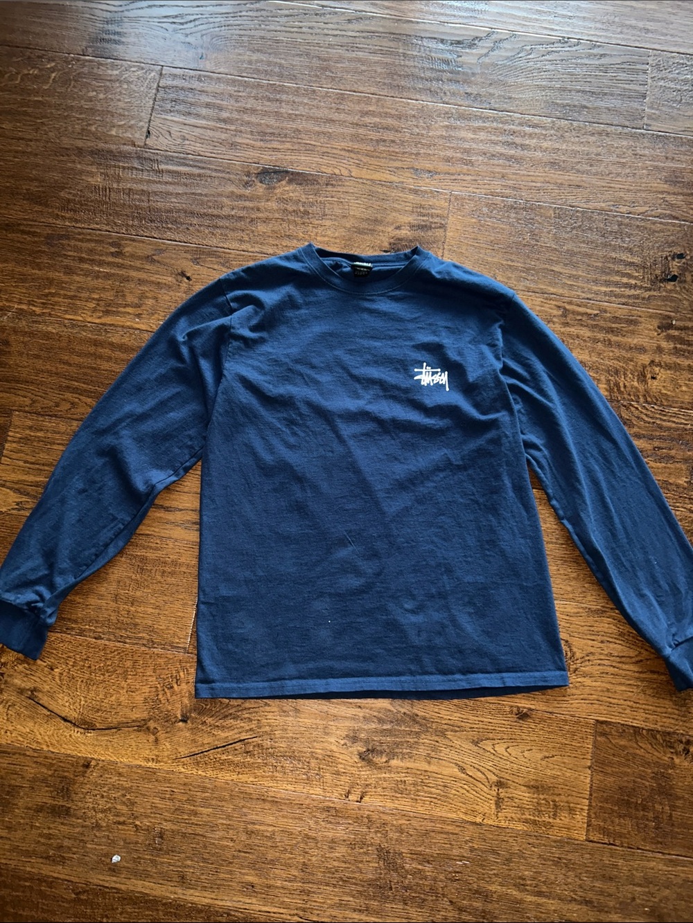 Stussy Basic Logo long-sleeve - Navy